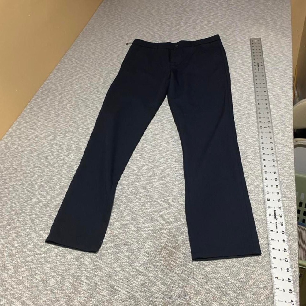 No brand gray slim fit dress pants men 34Wx34L. SKU-B358#slimfit